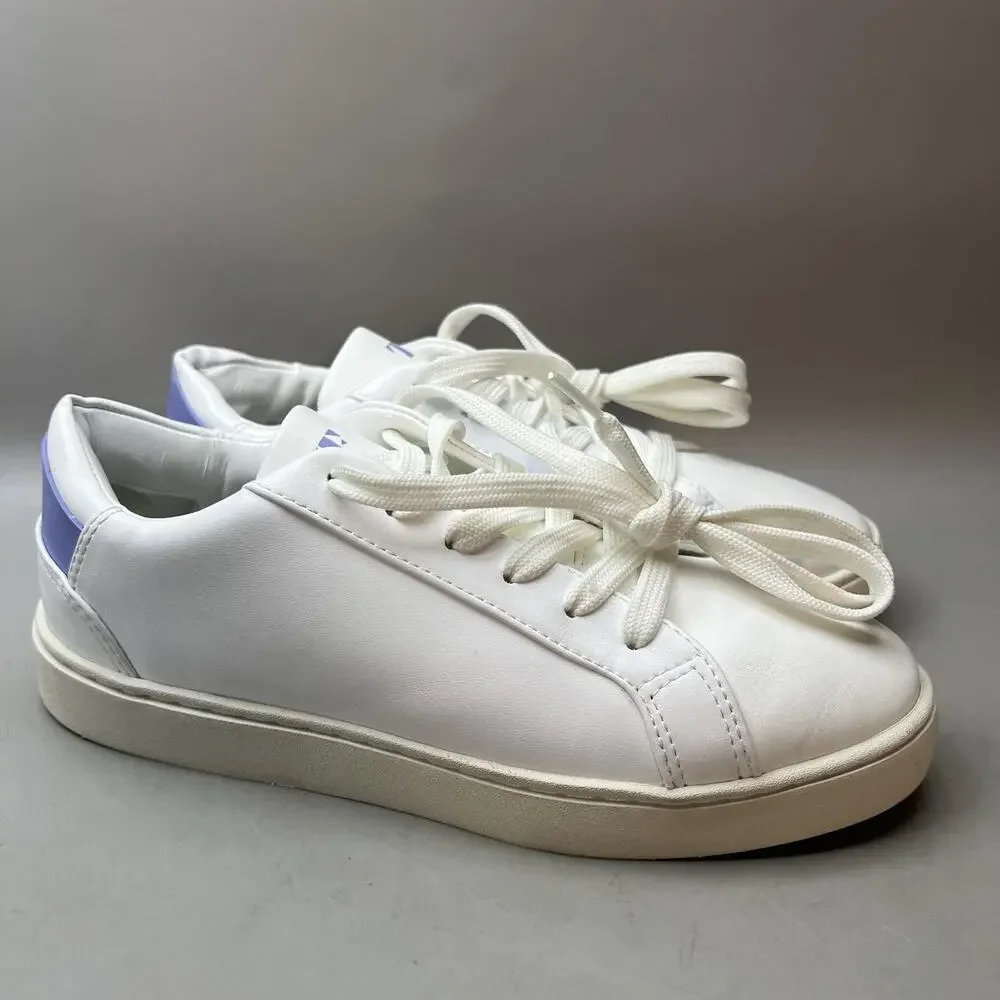 Thousand Fell Lace Up Vegan Walking Shoes Women Size 8 White Comfort Low Sneaker
